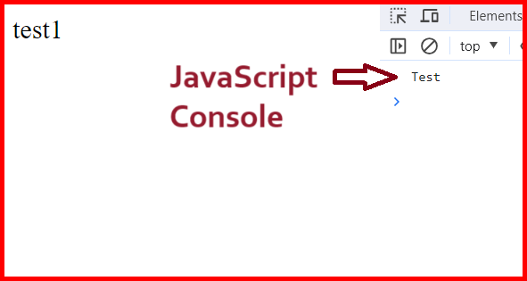 Picture showing the output of the document.write method on the web browser